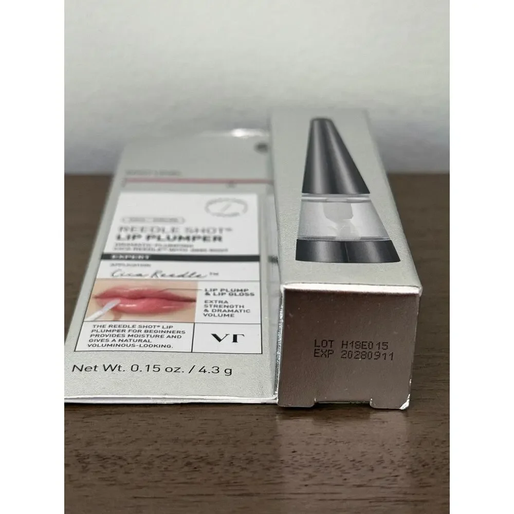 VTCosmetics Reedle Shot Lip Plumper Experts Clear .15oz Korean Beauty NEW